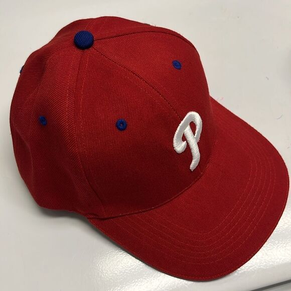 City Hunter Red Adjustable Acrylic Philadelphia Phillies Baseball Cap- OSFM NWOT - Picture 9 of 10